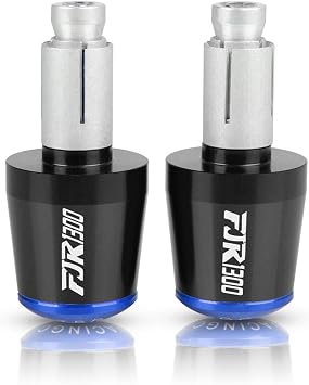 Motorcycle for Yamaha FJR1300 ABS FJR 1300 2004-2017 Fjr1300 2014 2015 2016 Motorcycle CNC 22MM Handlebar Grips Handle Bar Cap End Plugs Handle end Color Black-Blue