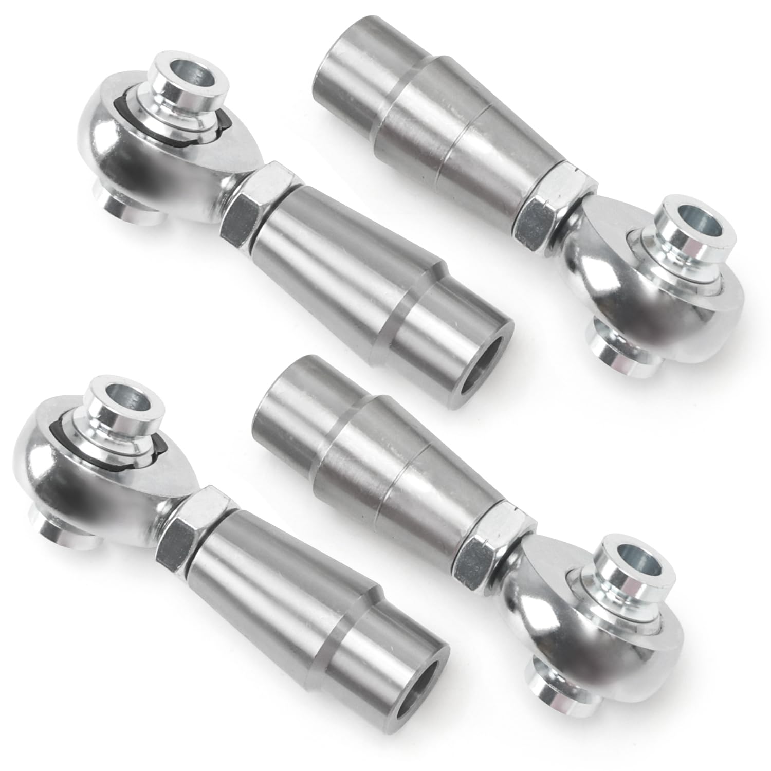 Photo 1 of 1/2” Heim s Rod End Kit, Chromoly Panhard kit Right and Left Hand Thread with Tube Adapter and Jam Nut for Steering Kit, Suspension, Traction Bars (2 Pair)
