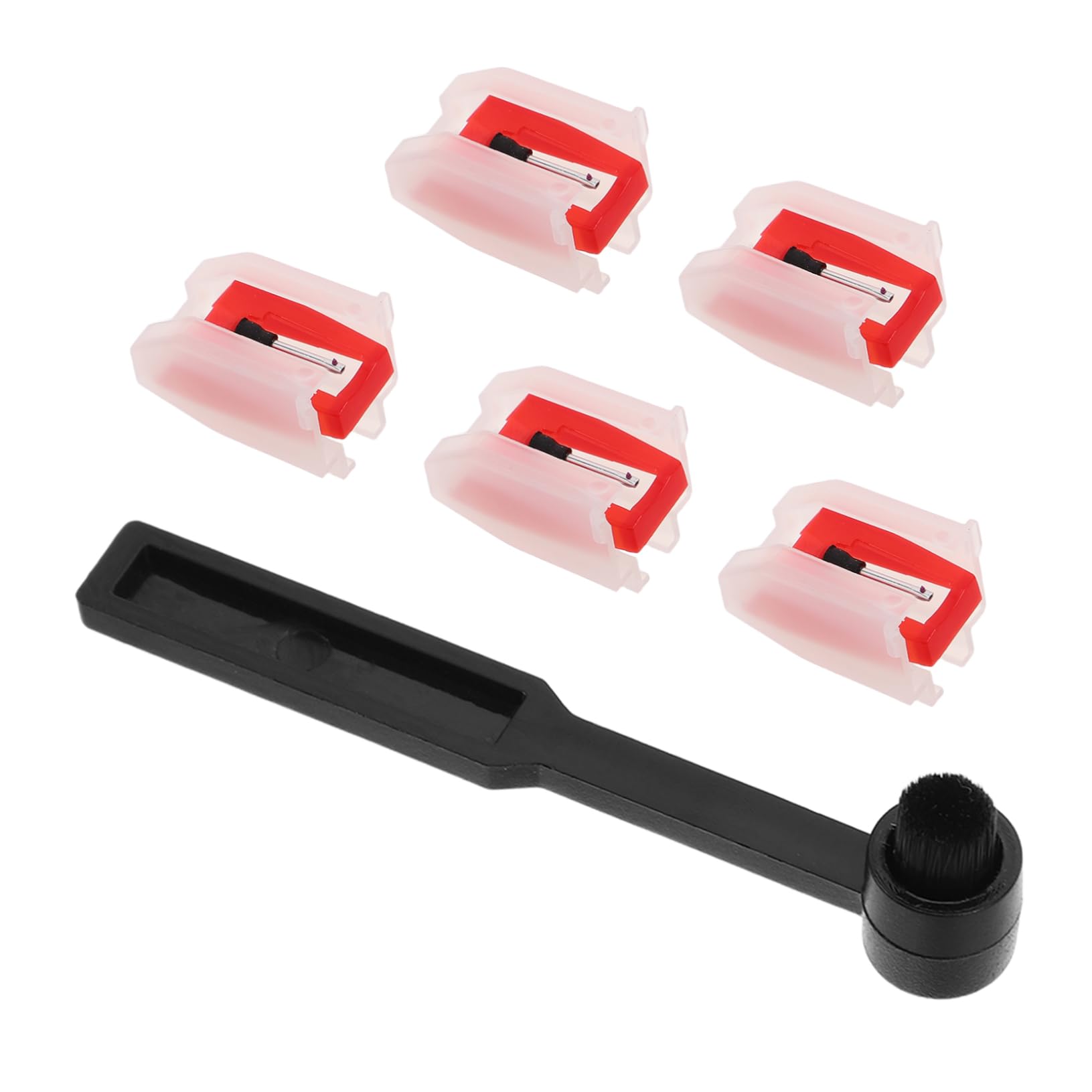 VICASKY Vinyl Record Player Stylus Needles Diamond Stylus Cleaning Brush Replacement Phonograph Needles for Turntable Accessories