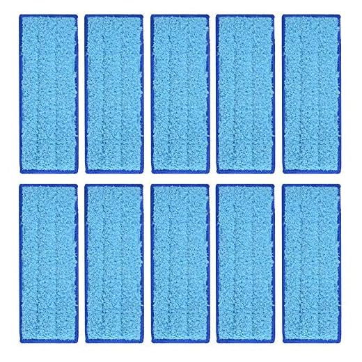 Kqiang 10 peças de almofadas de limpeza úmida laváveis para iRobot Braava Jet 240/241