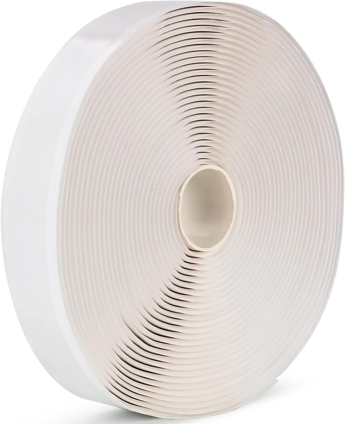 LLPT Butyl Tape White 1 Inch x 33Ft Tight Seal for Leak Proof EPDM RV Repair Window Glass Boat Sealing Roof Pipe Patching(WST233)