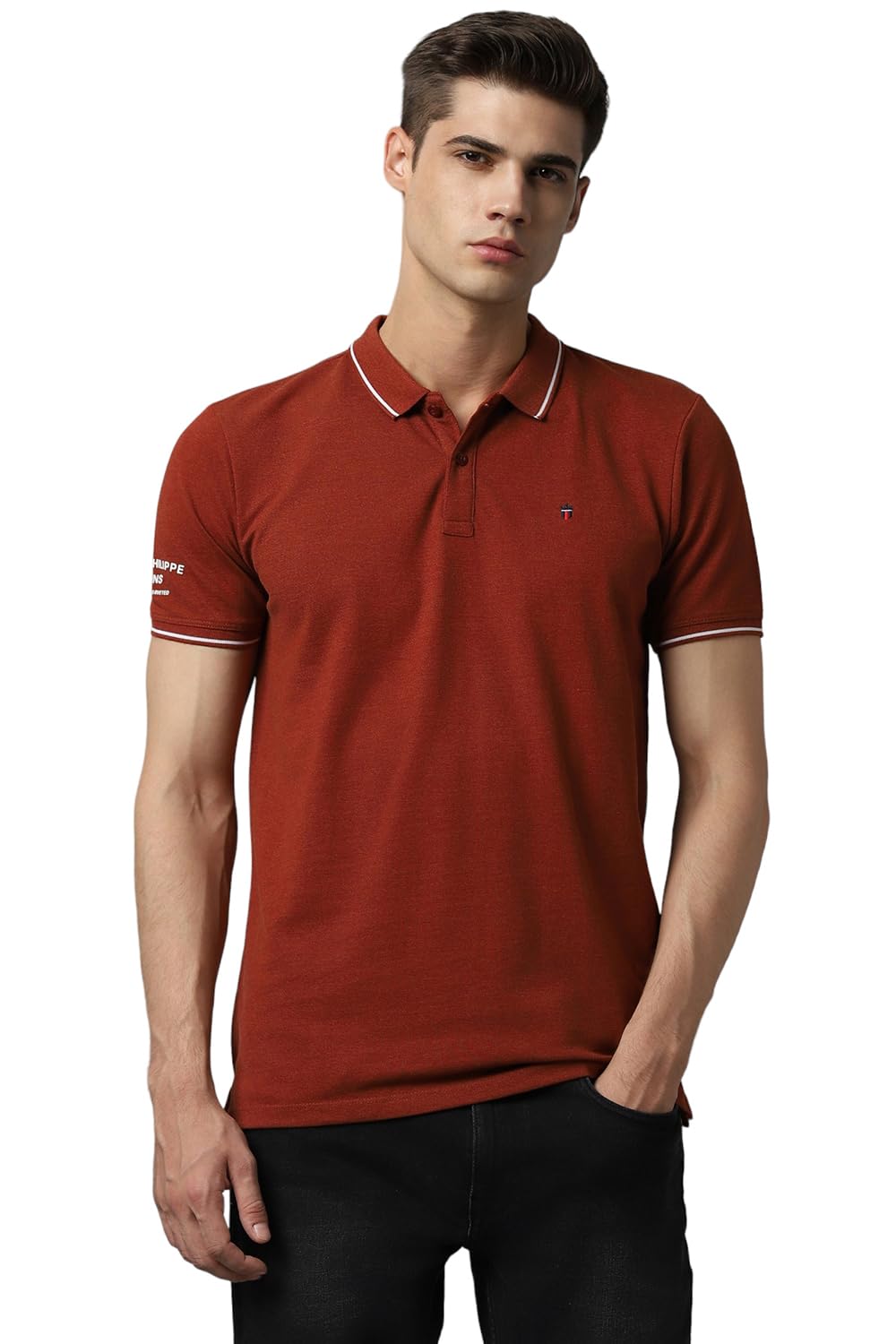 Louis PhilippeMen's Cotton Slim Fit T-Shirt