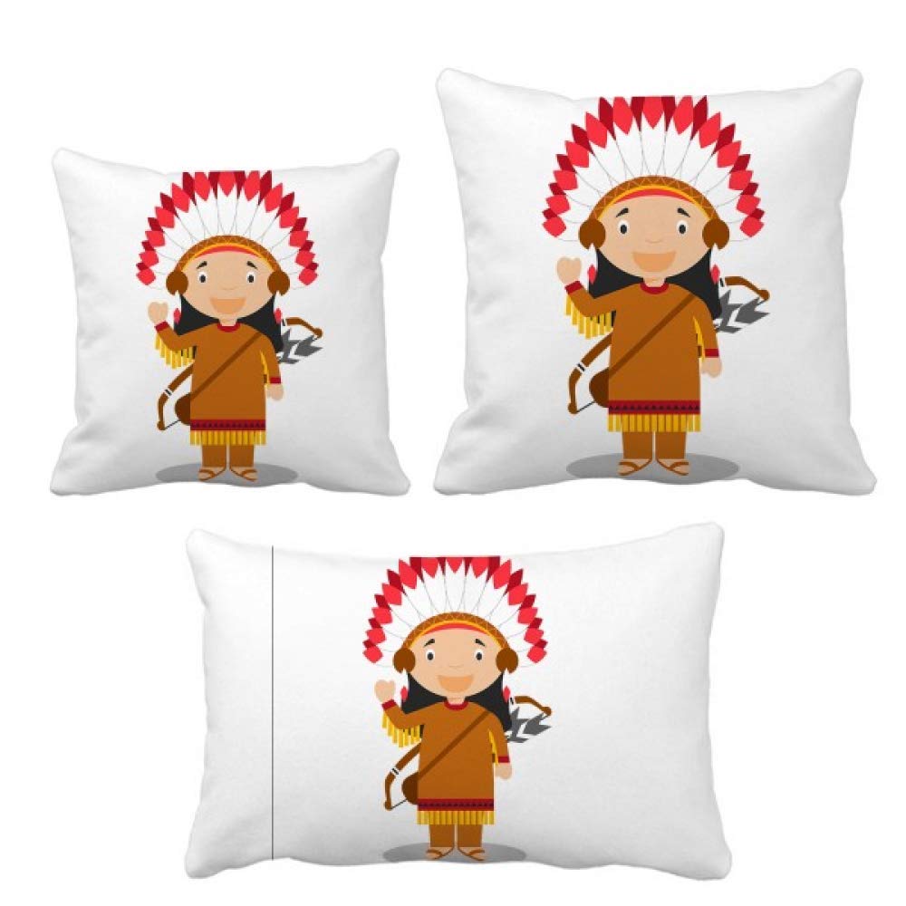 Housse de coussin motif tribu aborigène USA décoration canapé salon