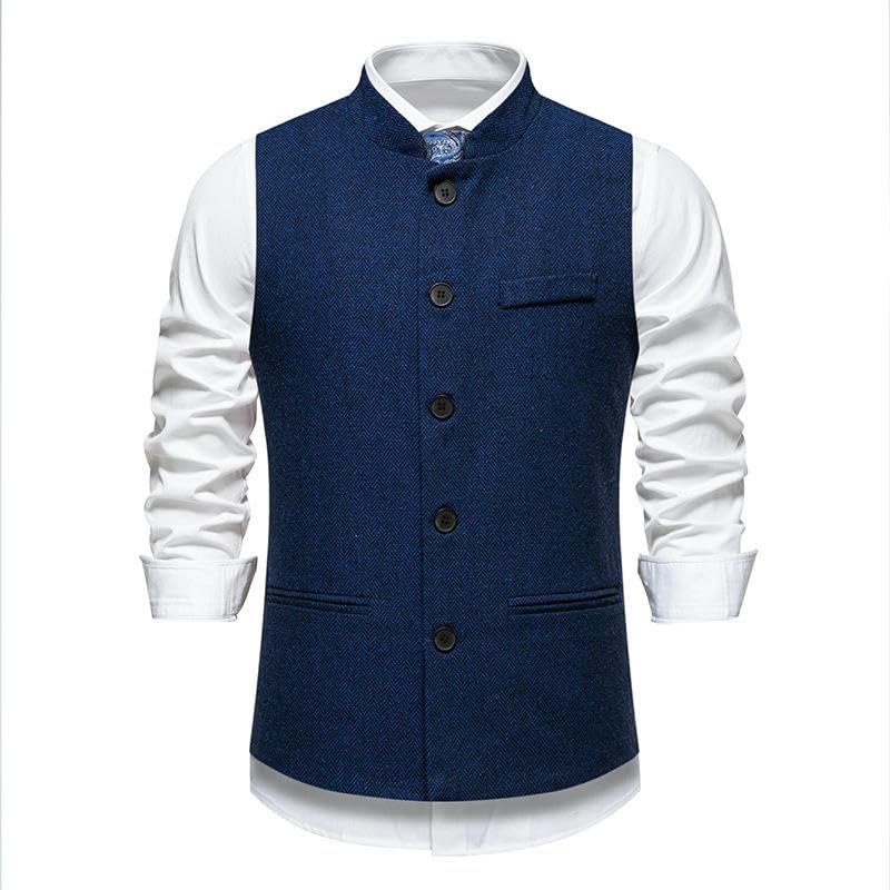 Chaleco formal de rayas para trajes de caballero y bodas 7