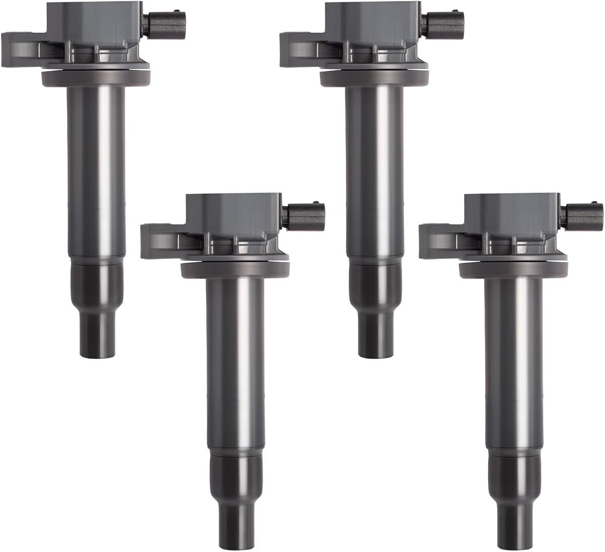 Motorevo 4Pcs Ignition Coil Pack 1.5L L4 Compatible with Toyota Yaris 2007-2018, Prius 2001-2009 (Prius C 2012-2019), Echo 2000-2005 & Scion xA/xB 2004-2006 - Replace OE# UF316