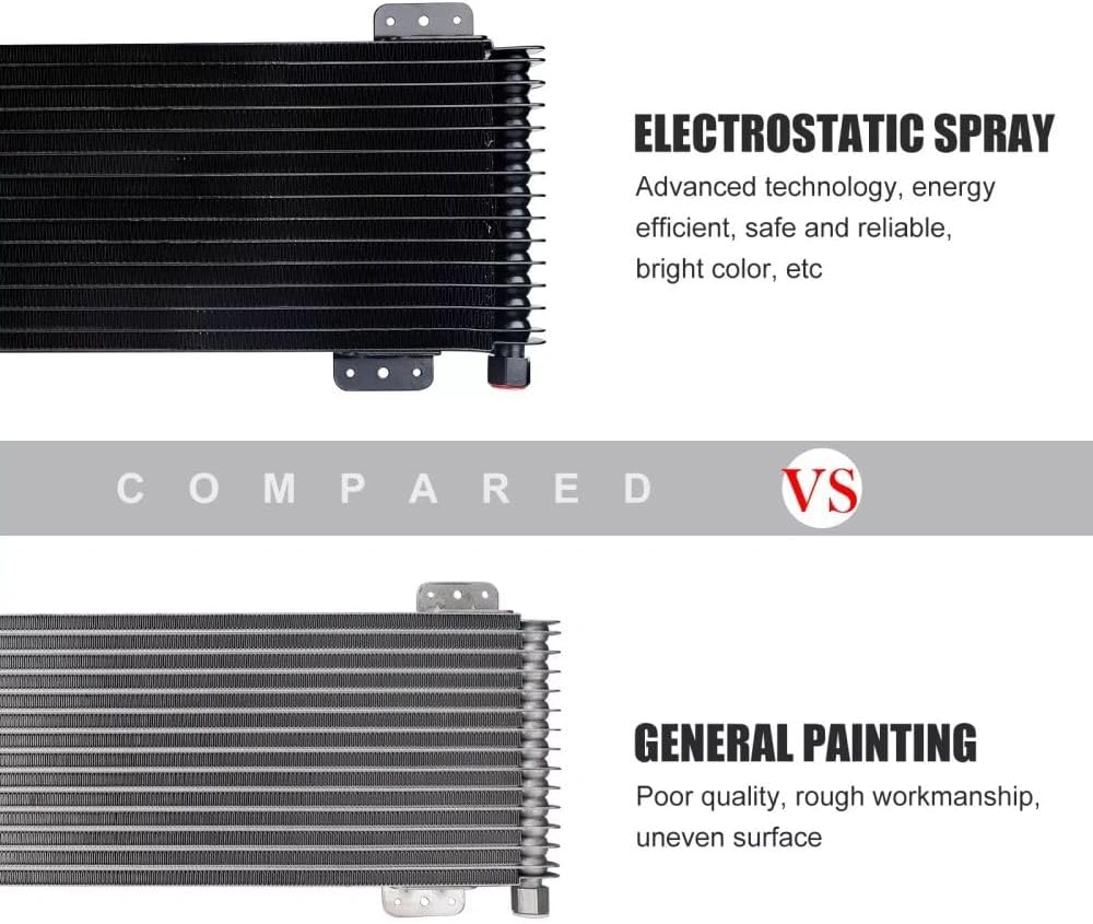 40k Transmission Oil Cooler Low-Pressure Drop for Heavy Duty 40,000 GVW Tru-Cool with Mounting Hardware Trans Cooler Kit