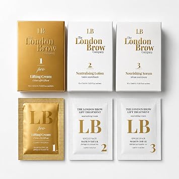 PRO Brow Lamination Kit, Professional 3 Step Eyebrow Lamination System, Waterproof Brow Lift Sachets for Salon Use, 30 Sachets