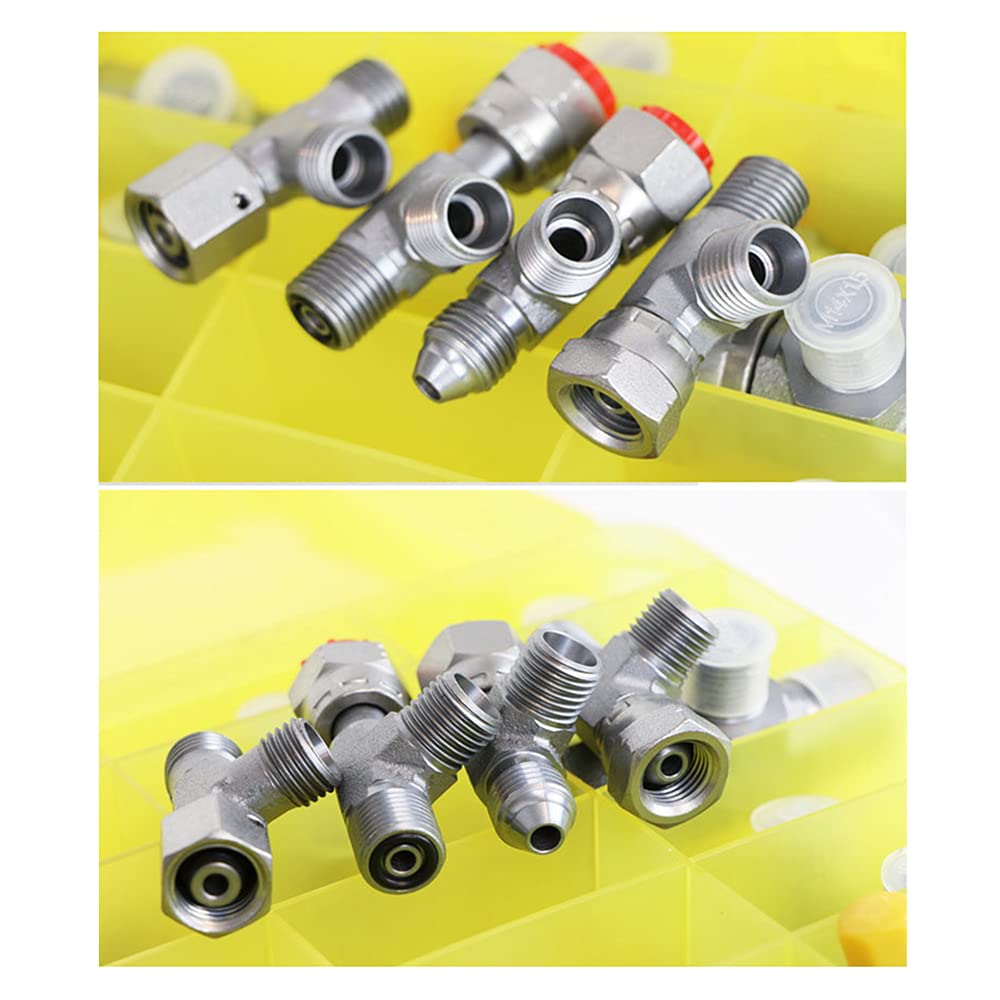 Pneumatische Armaturen, Druckprobe Armaturen, 25 teilige Schlauch-Schnellkupplungen, 3 Wege Armaturen, Druckprüfadapter für Schnellkupplungsluftleitungen/Luftwerkzeuge