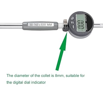 HDLNKAK Digital Dial Indicator Bore Gauges (2-6/0.0005) & 0-3 Micrometer Set Precision Cylinder Measurement & Laser-Etched Machinist Tools Combo