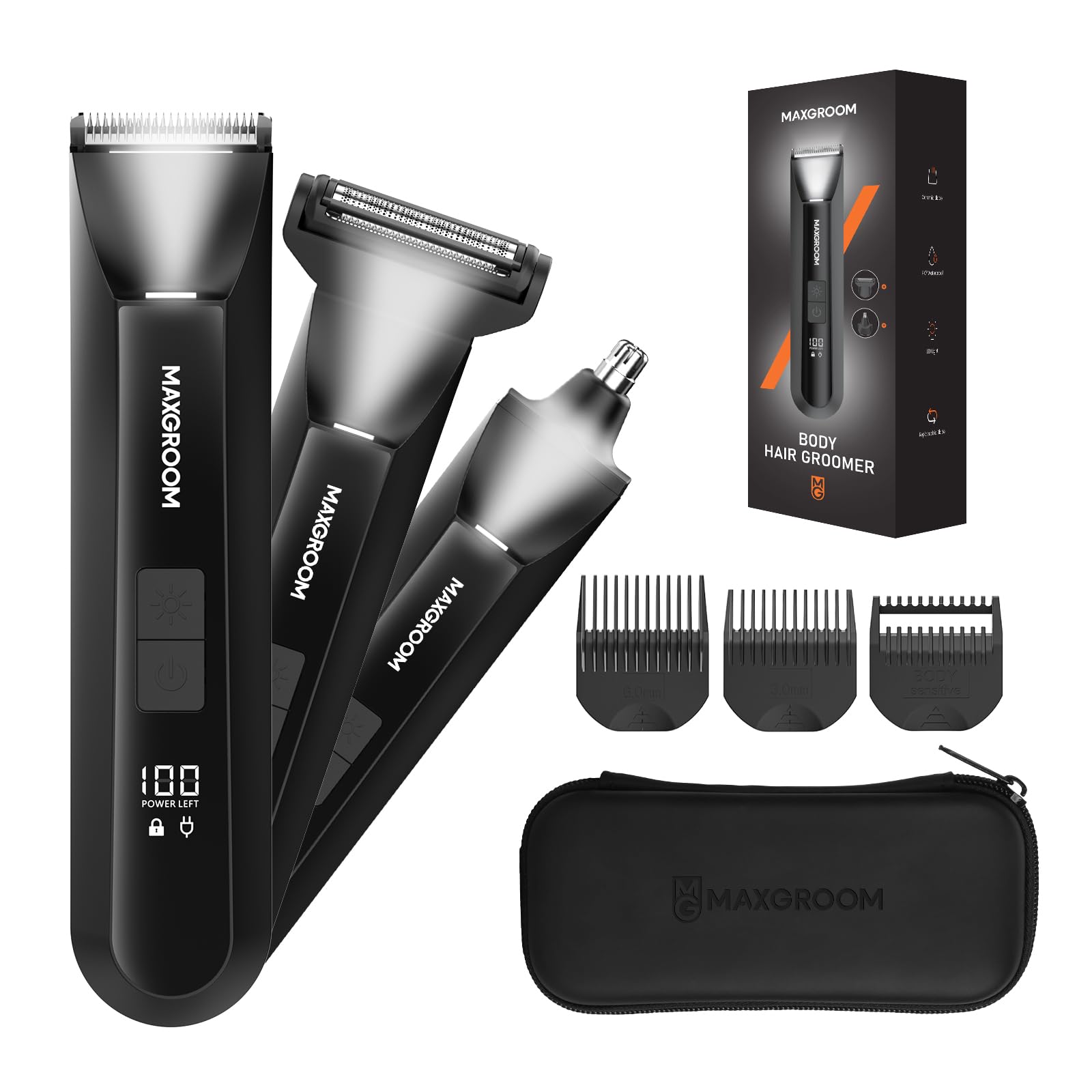 Amazon | Maxgroom ボディシェーバー メンズ VIOシェーバー 3in1