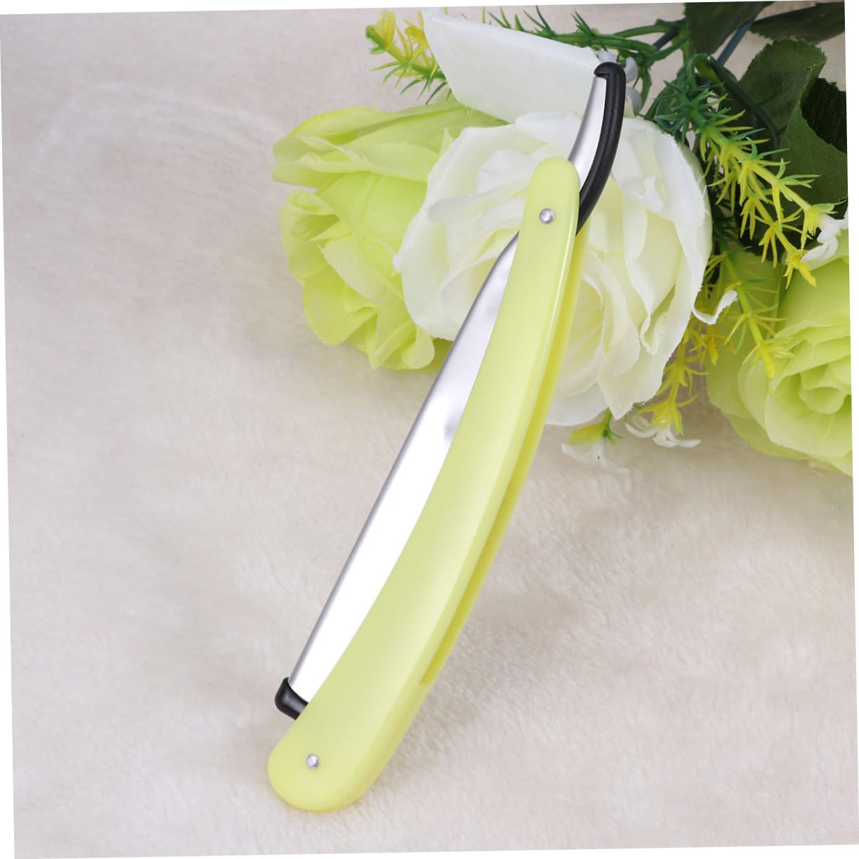 Stainless Foldable Plastic Straight Razor and Steel for Men