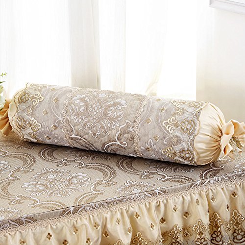Taie d'oreiller lin hold lit canapé à fleur 18x60cm - 2