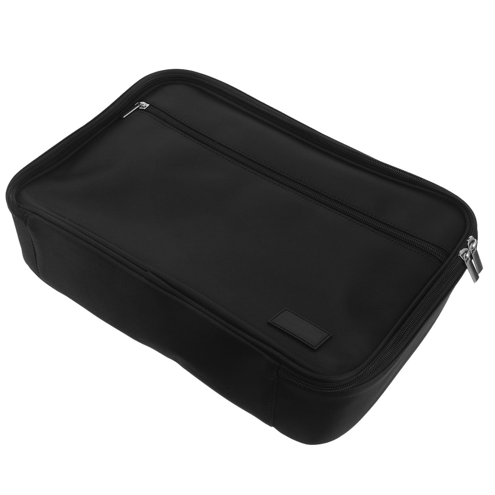 Organisateur Portable pour Badges et Médailles en Nylon Noir avec 12 Pages, Coque Rigide et Doublure Douce, pour Expositions et Voyages