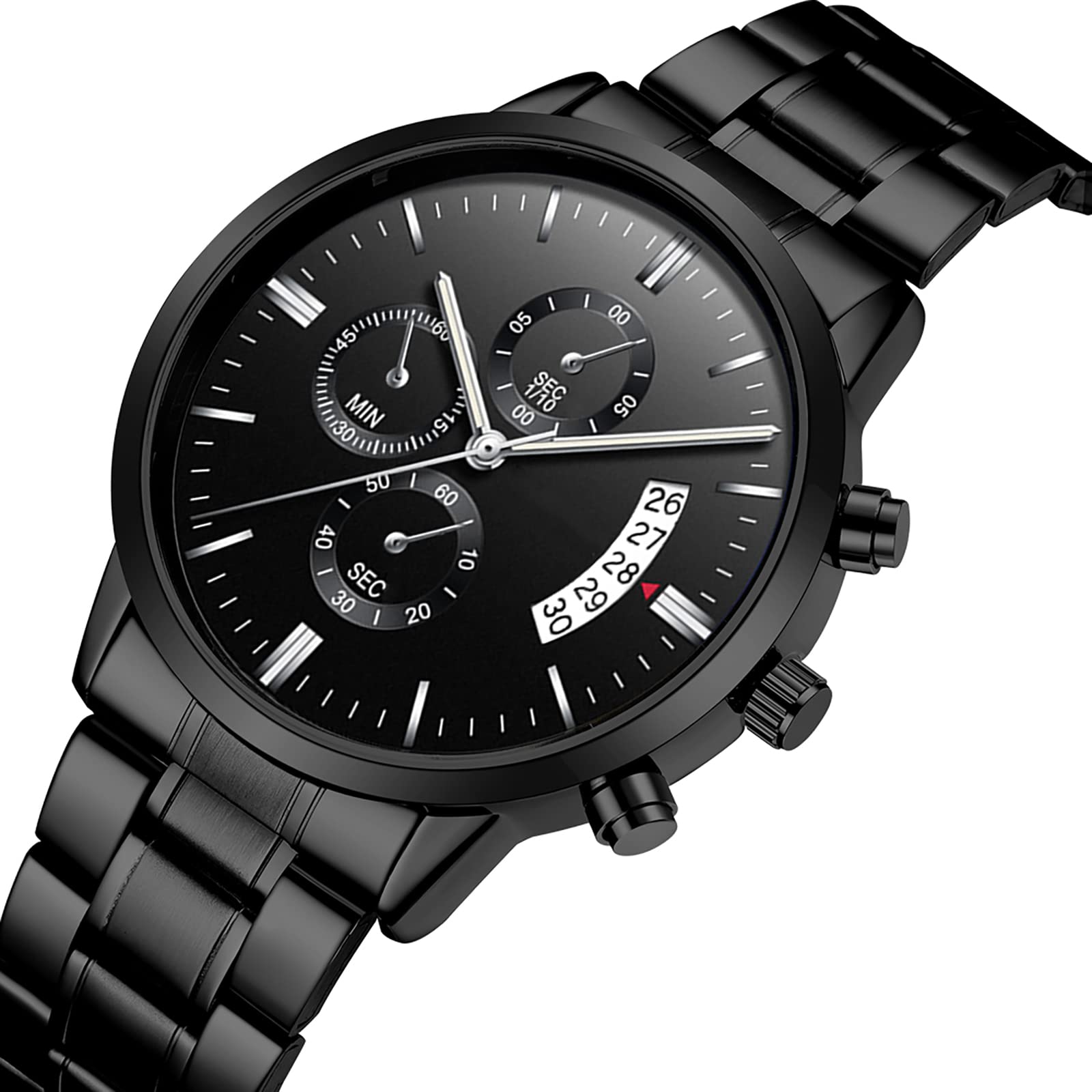 Nicoone Orologio Analogico Al Quarzo Da Uomo,Impermeabile Orologi Polso Decorativo Cronografo Numeri Arabi Quarzo Orologi Uomo Acciaio Classico