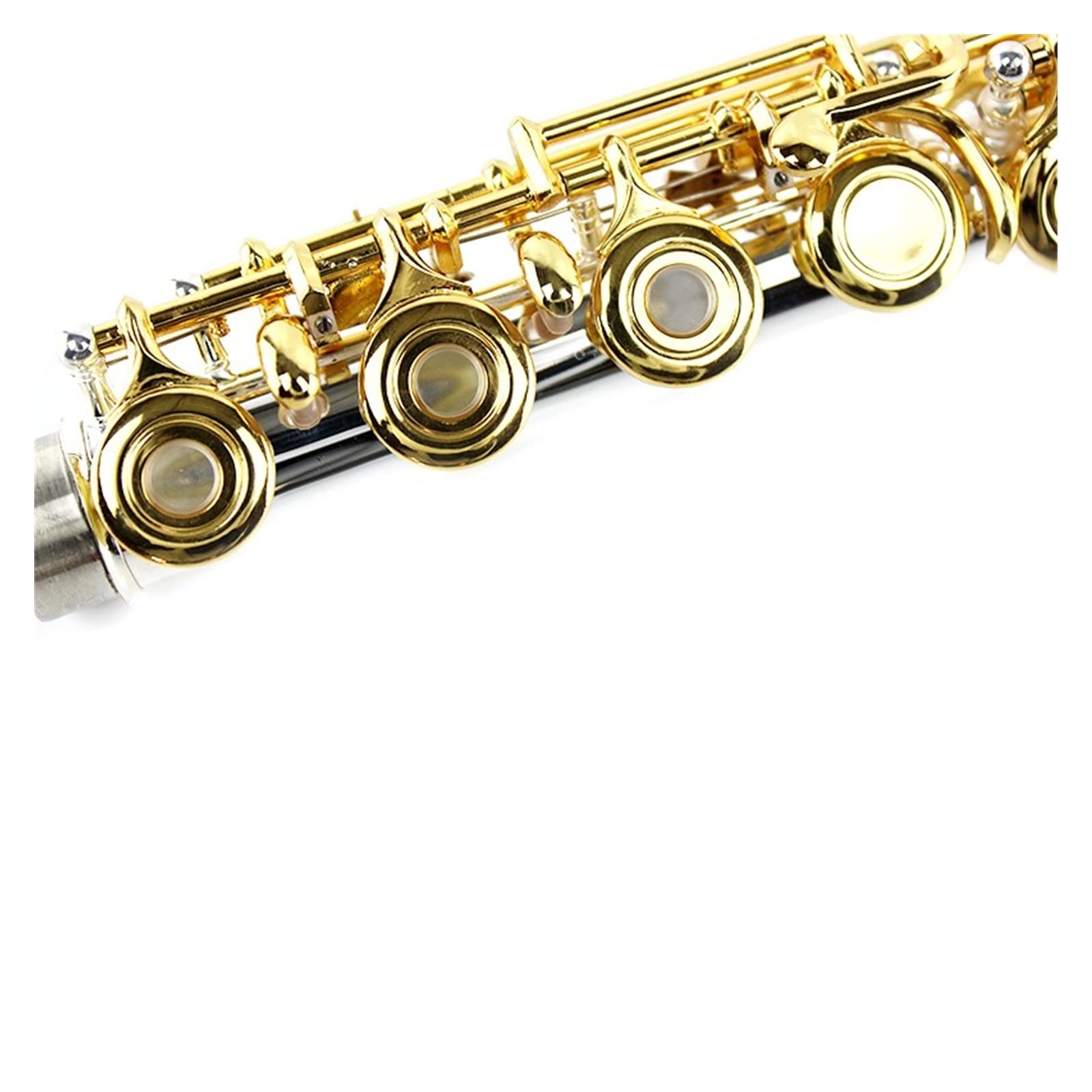 Flauta Profesional Dos Boquillas Flauta De Estudiante Chapada En Oro Flauta De 16 Agujeros Abiertos Modelo E Clave 16 Agujeros (Color : 271S Flute)