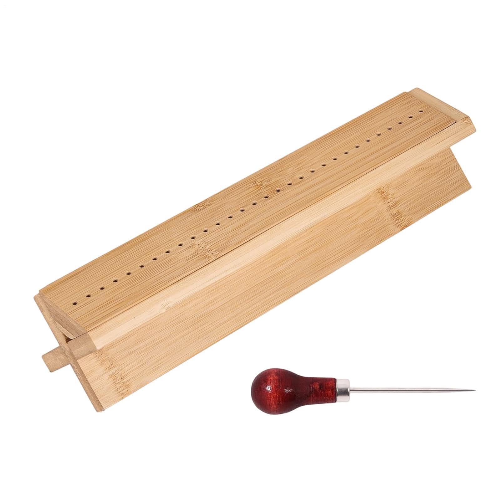 Punzón de encuadernación de madera punzón herramienta para diarios
