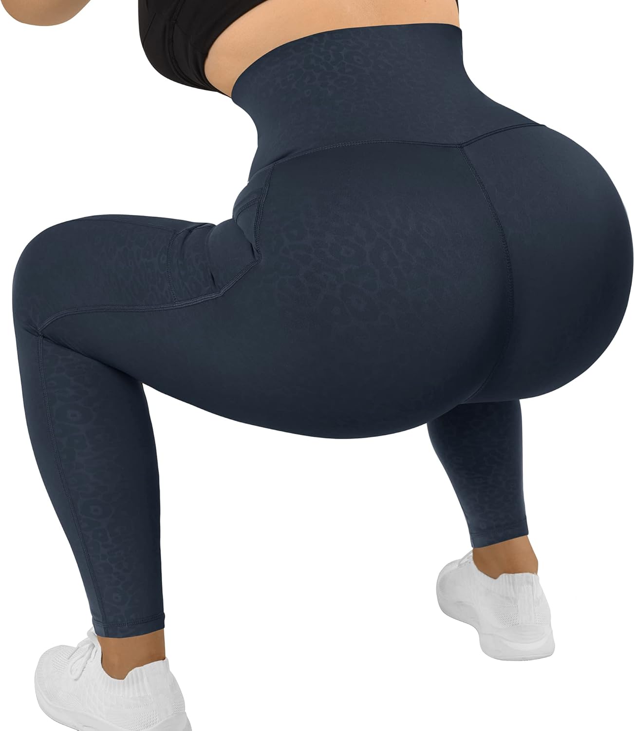 MOOSLOVER Women Corset High Waisted Leggings with Pockets Tummy Control Body Shaper Yoga Pants - Image 4