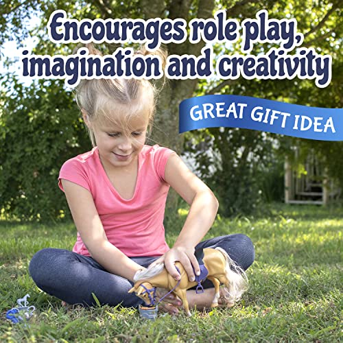 image for Sunny Days Entertainment Palomino Horse with Moveable Head, Realistic 