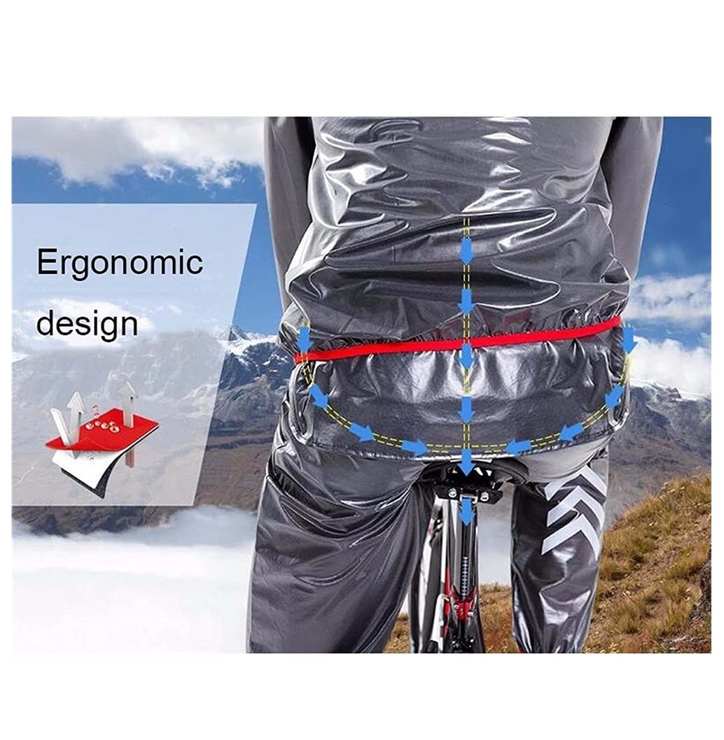 Poncho Antipioggia Impermeabile Diviso Da Uomo Per Ciclismo, Impermeabile Portatile E Pantaloni Per L'equitazione Mantella Antipioggia