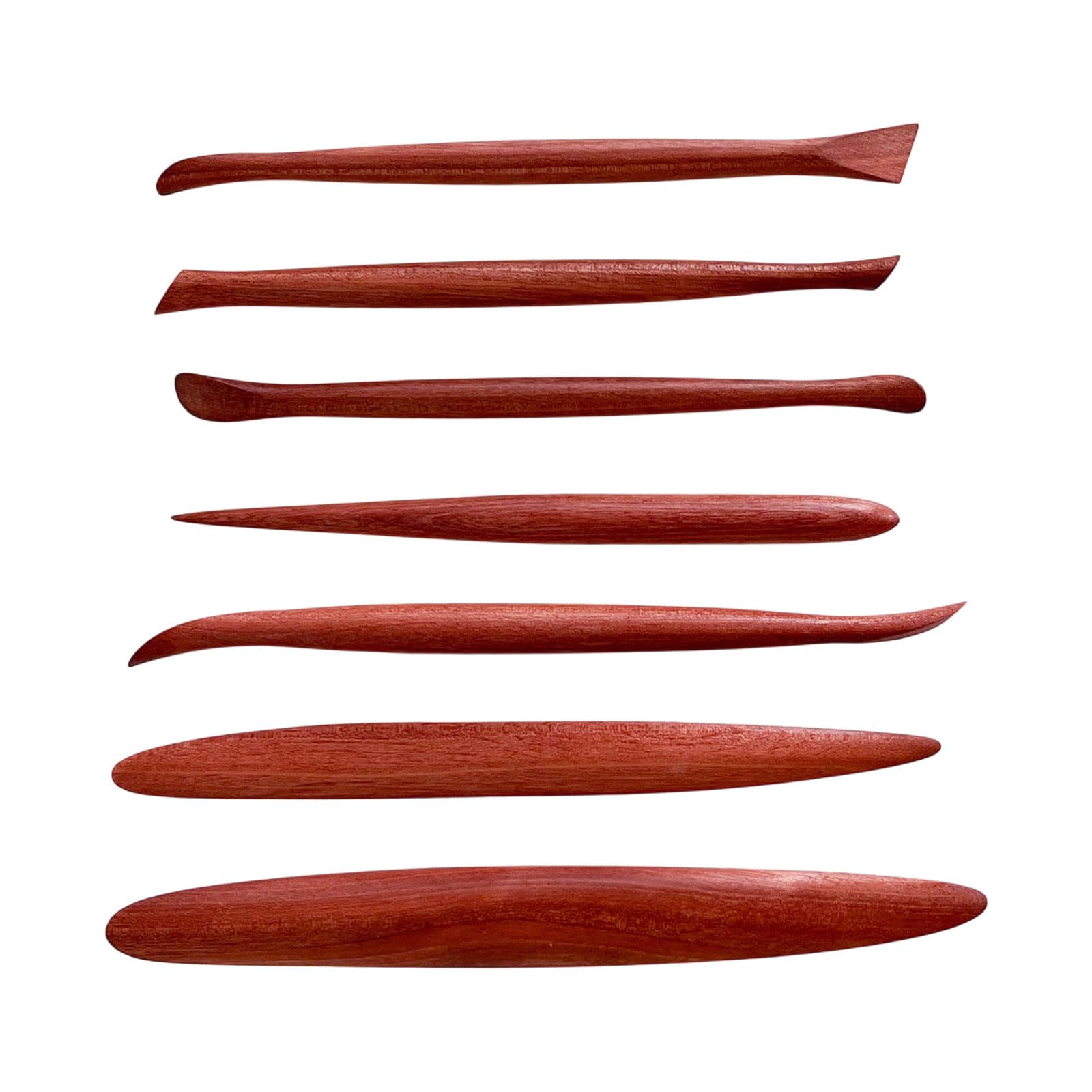 Limtula 7Pcs Professional Clay Craft Tool Set Wooden Pottery Sculpting Tool for Artists Hobbyists Ceramic Shaping Engraving Smoothed Clay Equipment