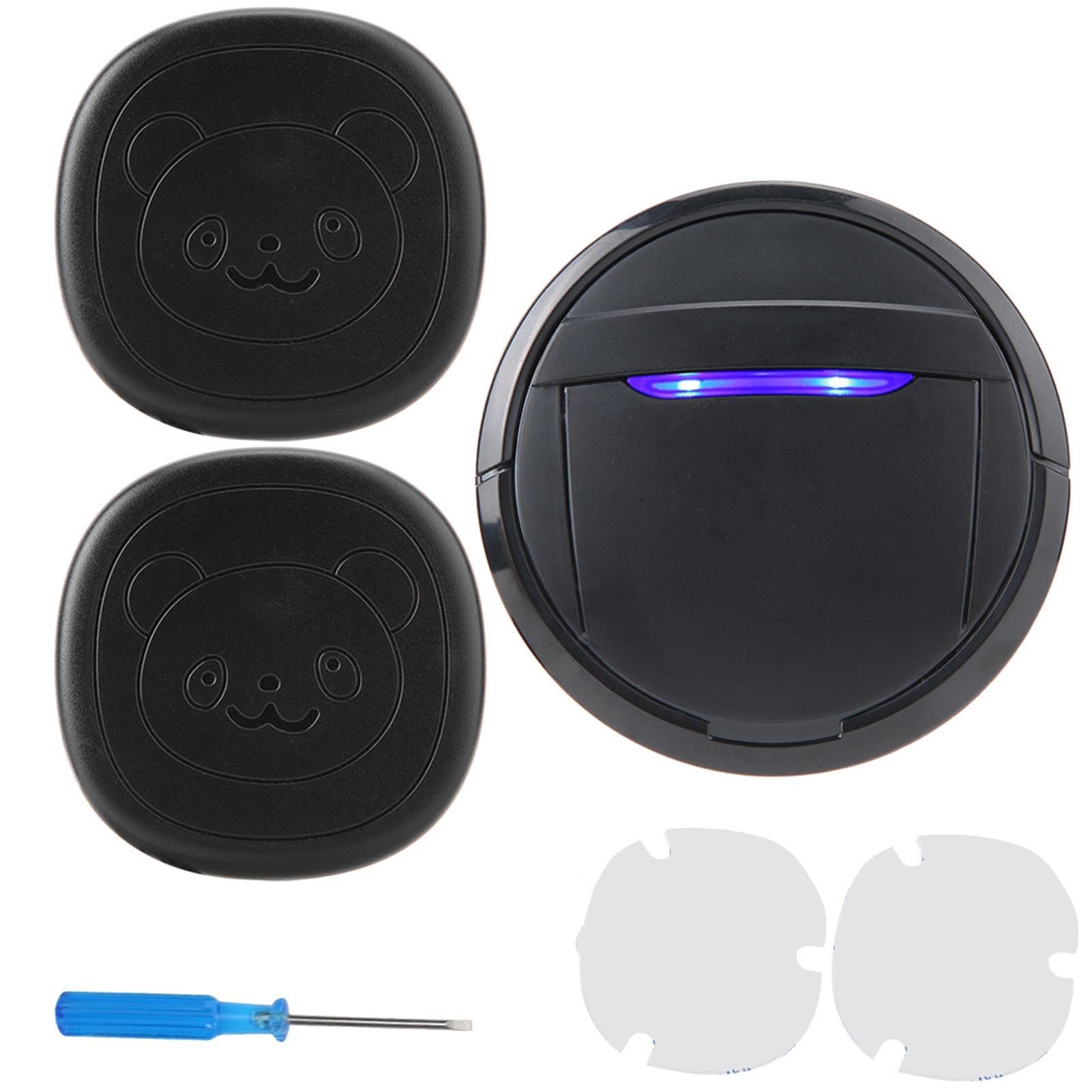 Watris Veiyi Dog Doorbell, Hundegebell Katzenklingel Bewegungsmelder, Wireless Ring Bell to Go Outside, Buzzer Hund, mit 2 Sender 1 Empfänger, für das Hundetraining