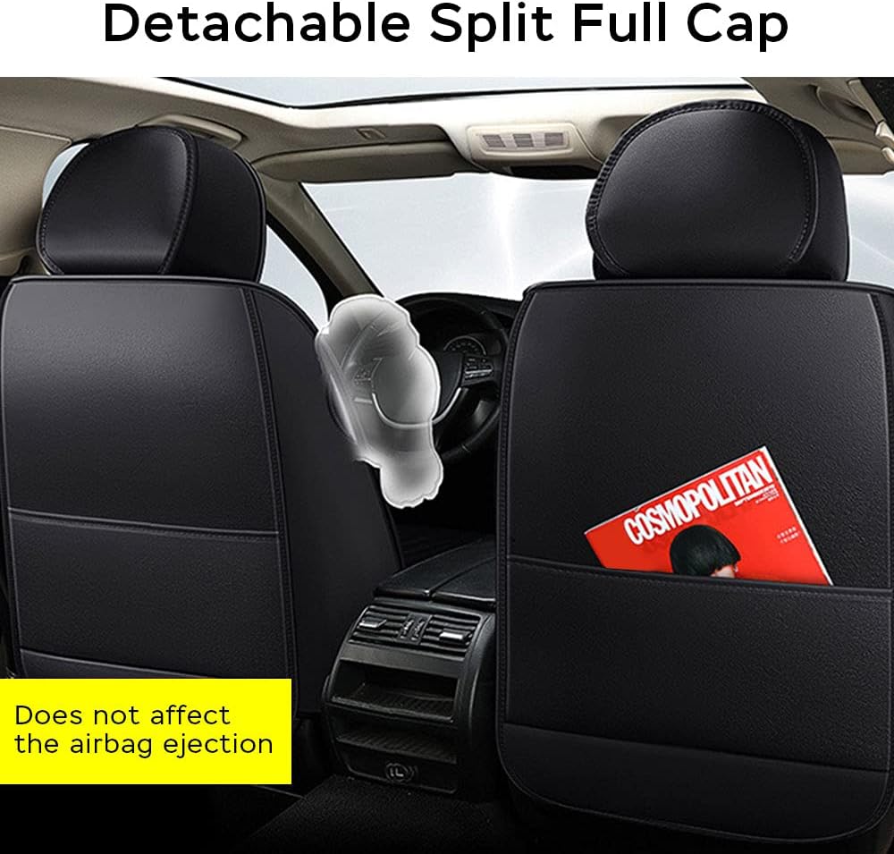 Universal Car Seat Cover Set Suitable for 99% of Vehicle Models 8-Seater Waterproof Seat Cover Protector Easy to Install Interior Cover Standard Yellow