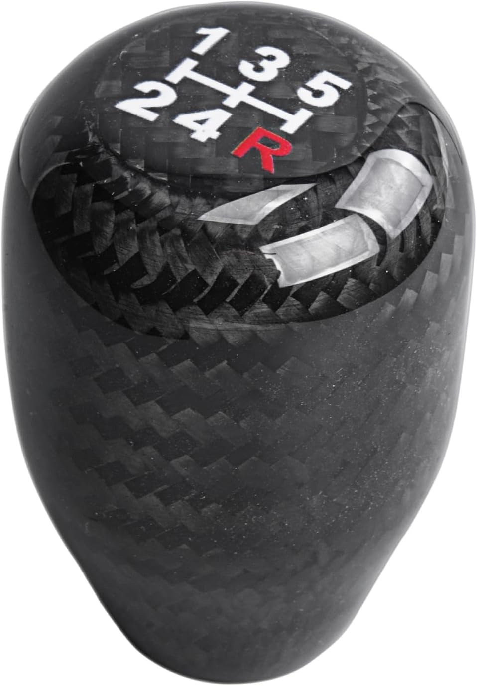 Universal Real Carbon Fiber Shift Knob JDM Honda Acura 5 Speed Manual Shift Knob M10x1.5 Screw Five-Speed