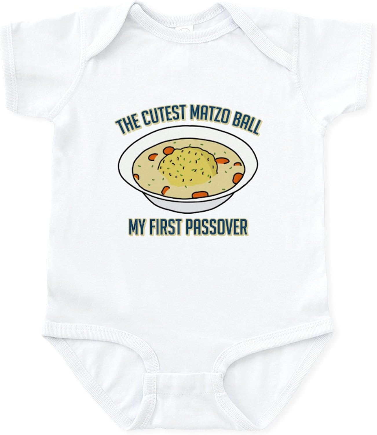 CafePress Matzo Ball My First Passover Baby Light Bodysuit Cute Infant Bodysuit Baby Romper