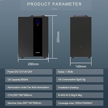 Smart Scent Air Machine,Aromatherapy Nebulizing Diffuser,Commercial Fragrance Machine,for Office,Restaurant,Hotel