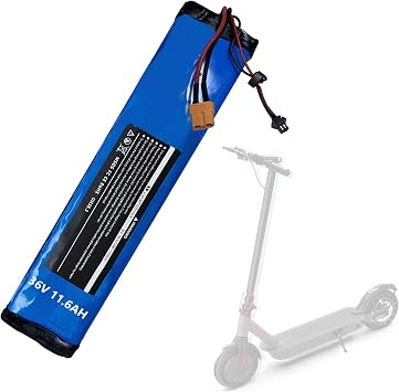 36V 11.6AH Electric Scooter Battery Replacement for Hiboy S2 Scooter & Hiboy KS4 Pro Electric Scooter with 417.6WH Power Replacement Battery Power Case