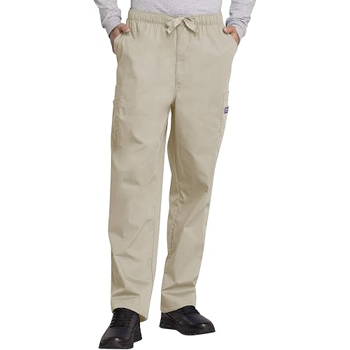 Cherokee Scrub for Men Fly Front Cargo Pant with 7 Pocket, Durable, Fade Resistant Fabric - 4000