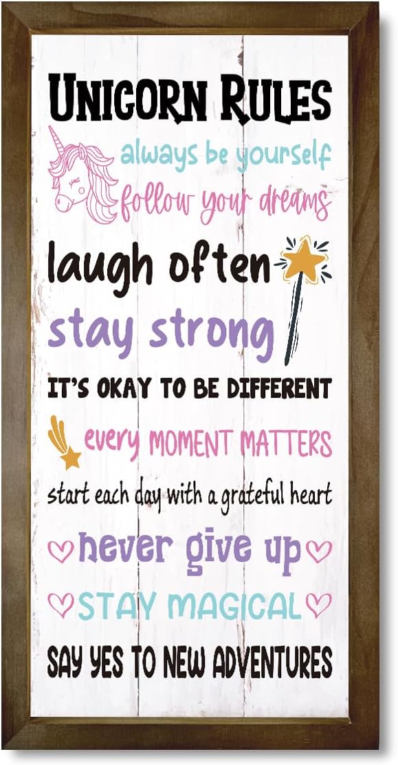 Girls' Unicorn Bedroom Decor & Wall Art