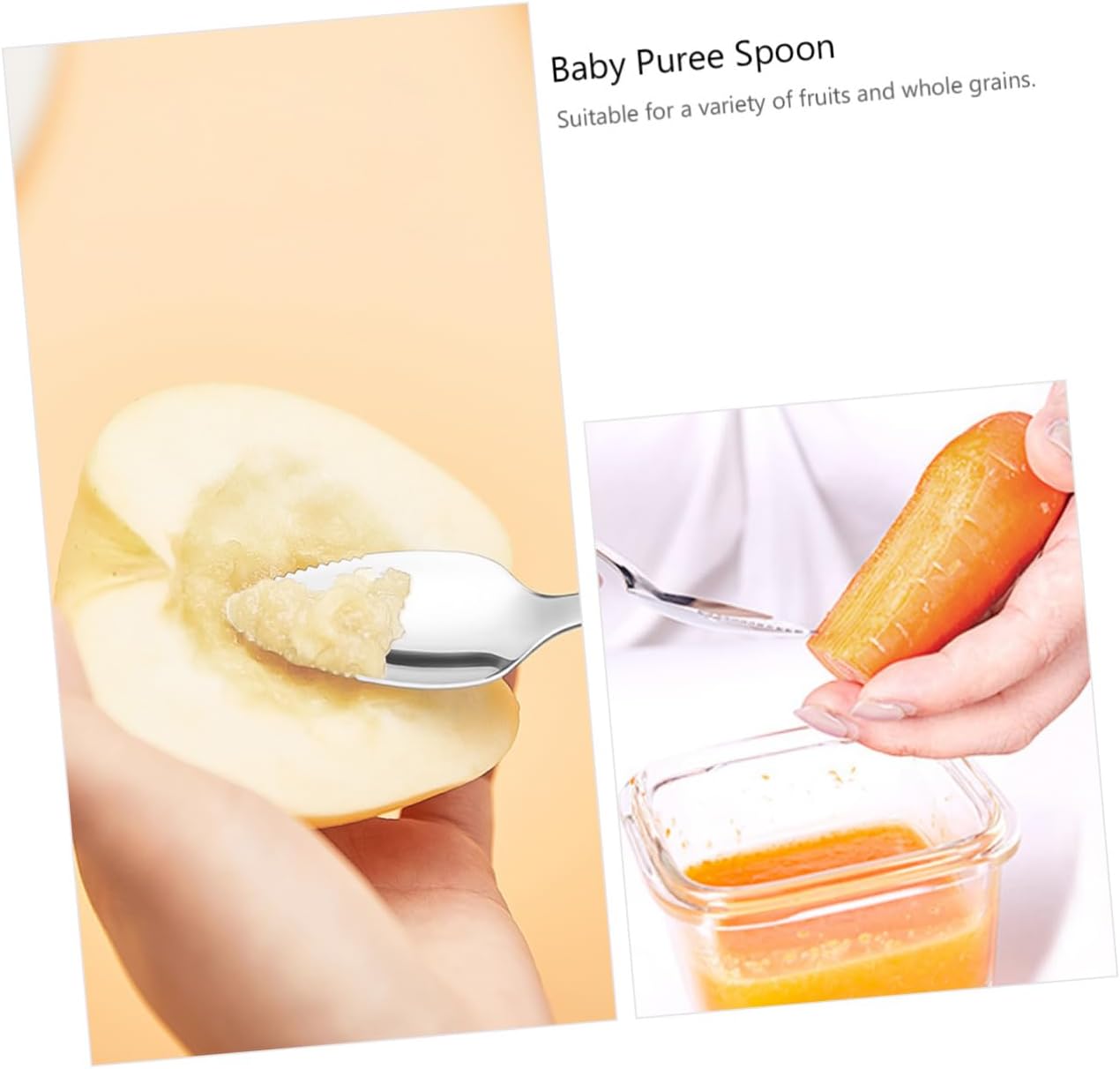 Lovely Mushroom Stainless Steel Spoon for Puree Adorable Fruit Scraping Utensil with Serrated Edge for Easy Serving and Food Prep for Mothers