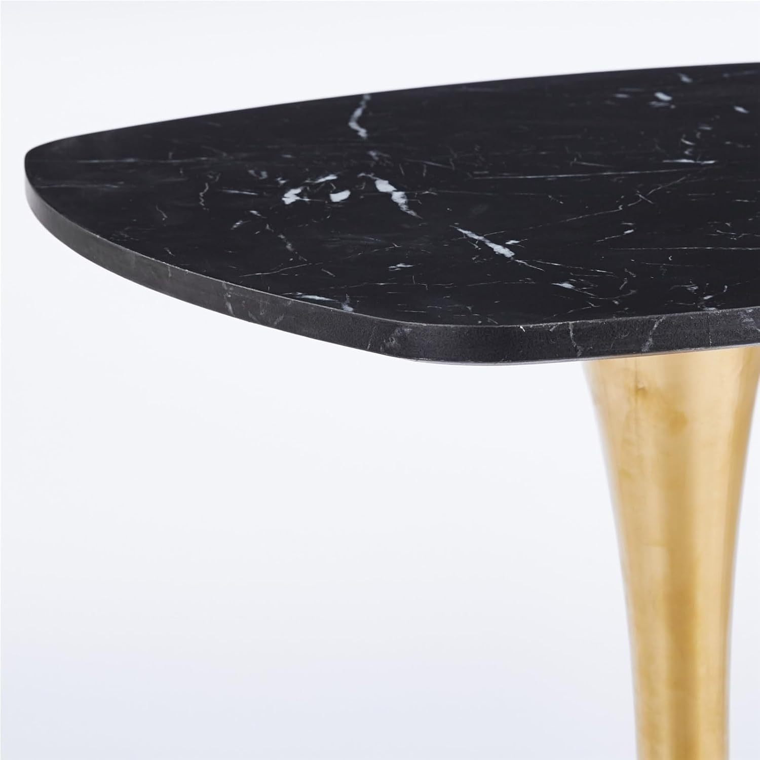 Square Pedestal Tulip Table Sleek Dining Accent Table for Home Small Space Stylish Everyday Living Use