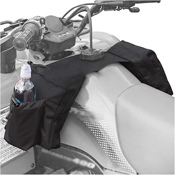 BELOMI ATV Tank Top Bag, Storage Saddlebag for Snowmobile UTV, Black