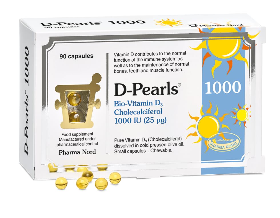 Pharma Nord D-Pearls Vitamin D3 1000 IU | High Absorption | 90 Caps