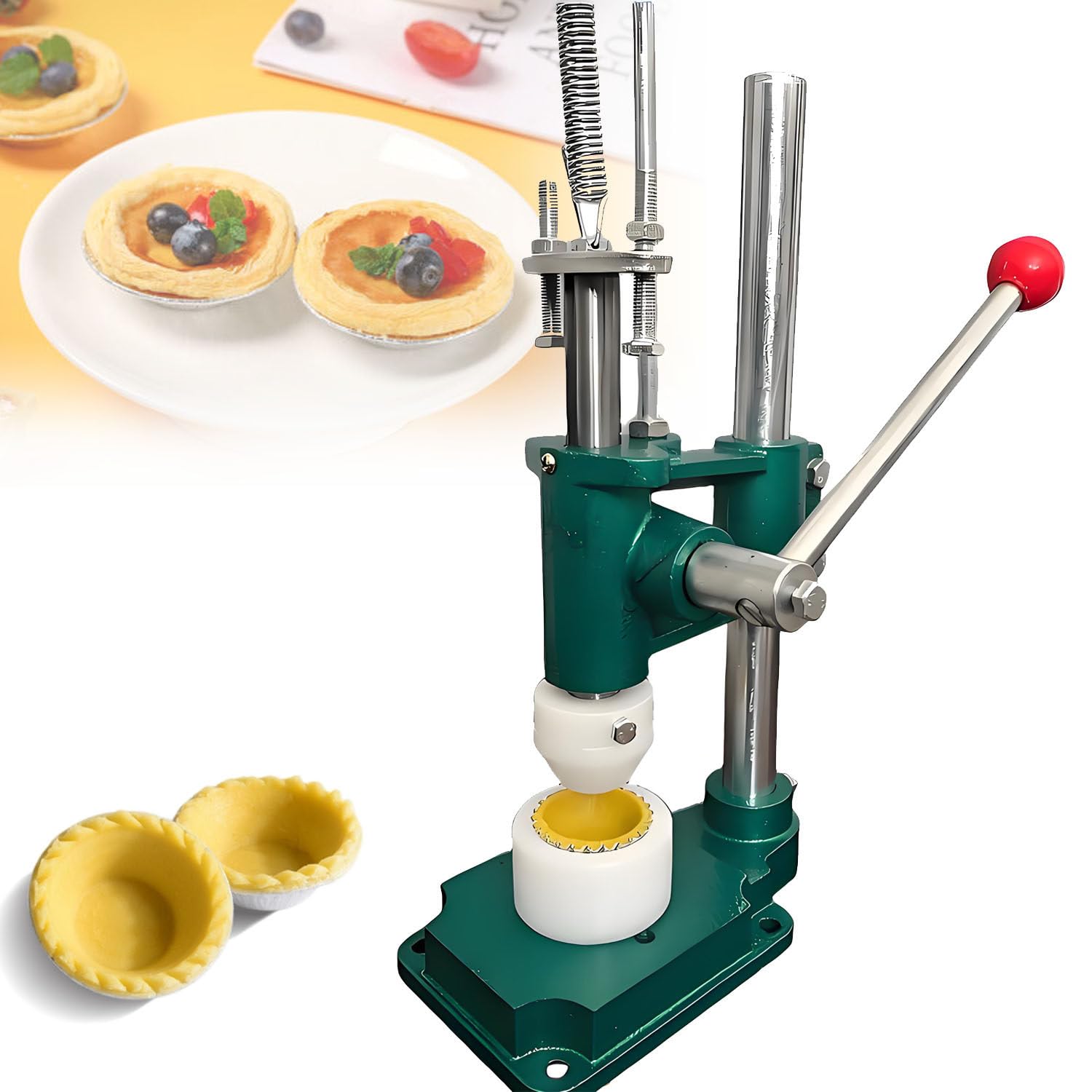Kit pressino per Pasta frolla, pressino Commerciale per crostata, con 1 Stampo per Utensili da Cucina, per preparare Biscotti crêpe con crostata all'uovo, Utensili da Cucina Y29