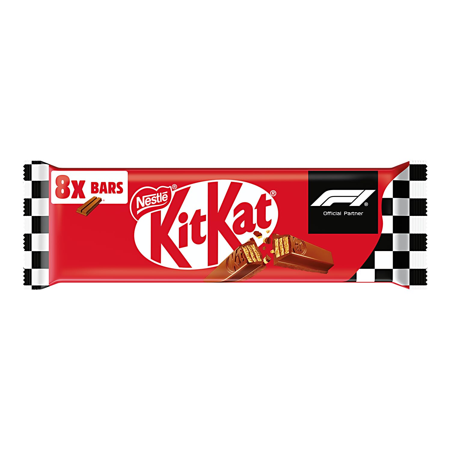 KITKAT Classic Wafer Ricoperto di Cioccolato al Latte, 8 Snack da 20,7g (165,6g)