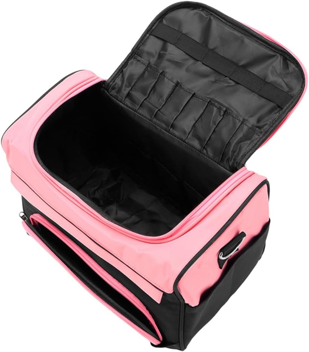 Large Barber Travel Bag Makeup Case Organizer Hair Tool Bag Dividers Hairstylist Accessories Barber Carrying Case
