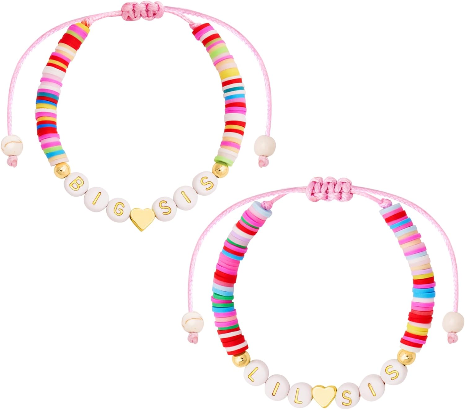 Poxtex 5/6/7/8/9/10 Year Old Girls Birthday Gifts, Hypoallergenic Heart Beaded Charm Bracelet for Little Girls, Happy Birthday Jewelry Gift for Big Sister, Teen Girls, Daughter, Granddaughter,