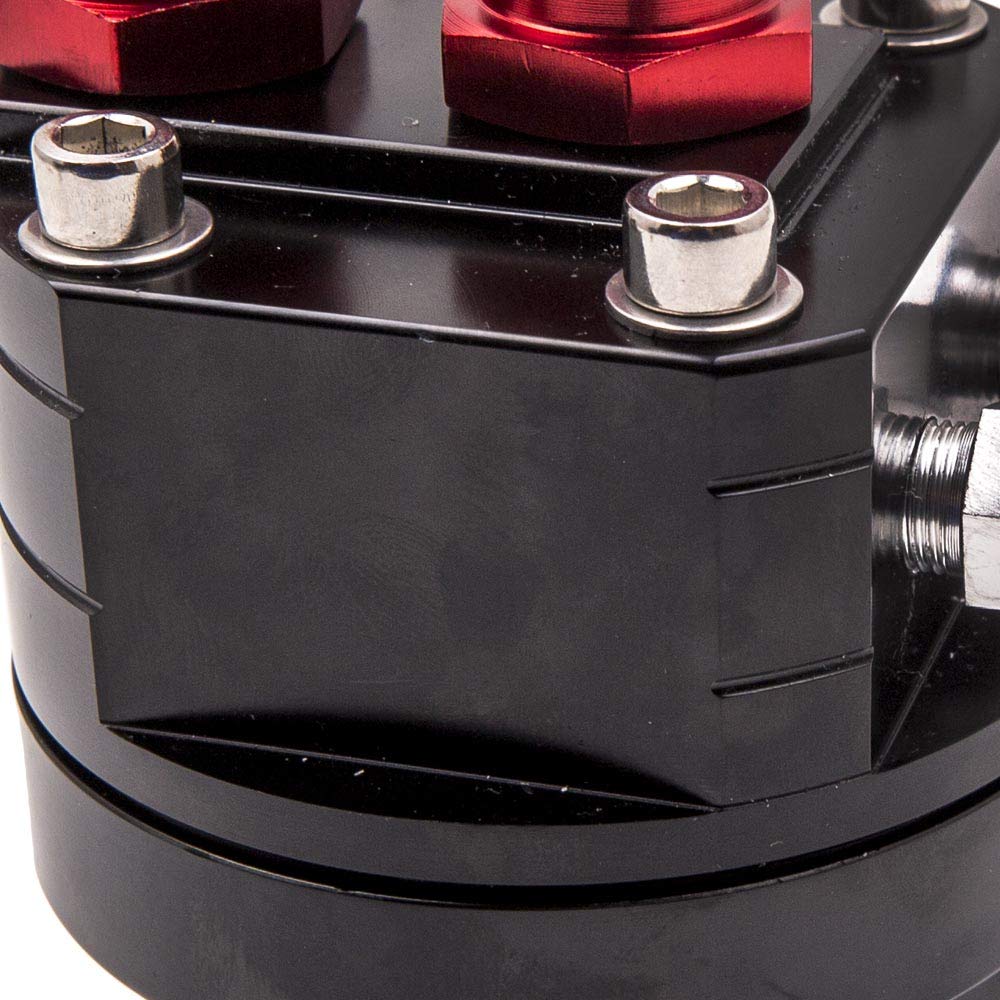 Kit de reubicación de filtro de aceite 10-AN10 con adaptador universal de placa sándwich para enfriador Filtro de aceite motor Filtro de aceite