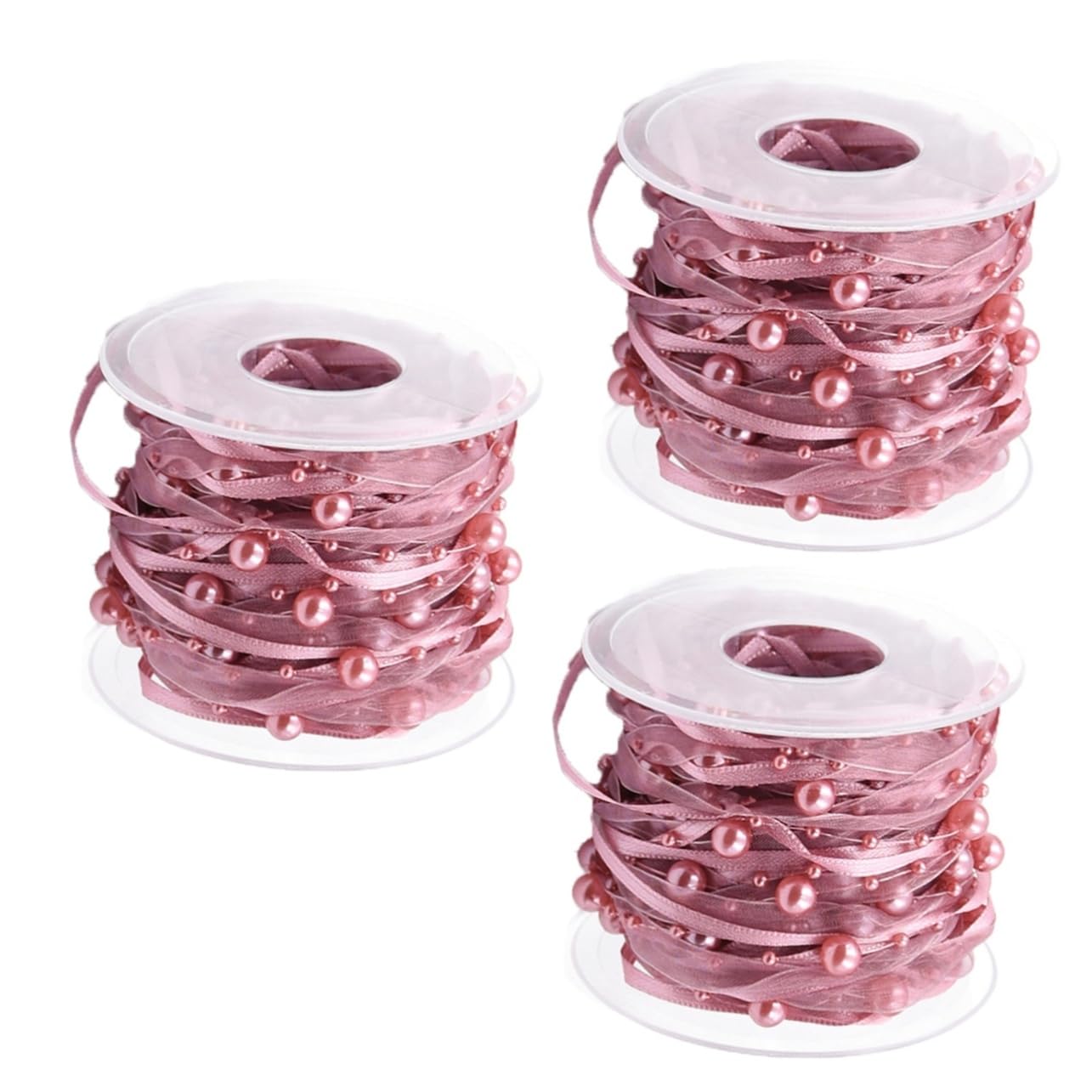 STOBOK 3 Rollen Elegante Hochzeit Band Band Dekorative Bouquet Bänder Blütenblätter Für Hochzeit Decor