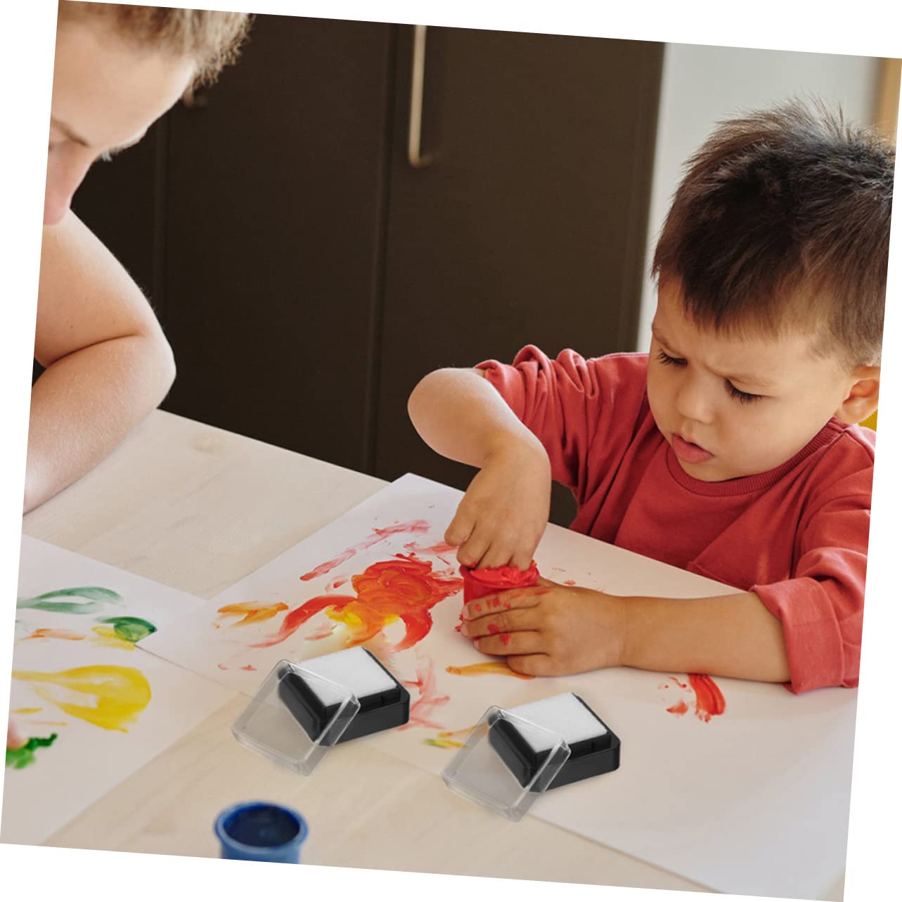 80pezzi Tamponi per Timbri Te Cuscinetti Inchiostrati per Scrapbooking e Creativi Colorazione Facile e Duratura