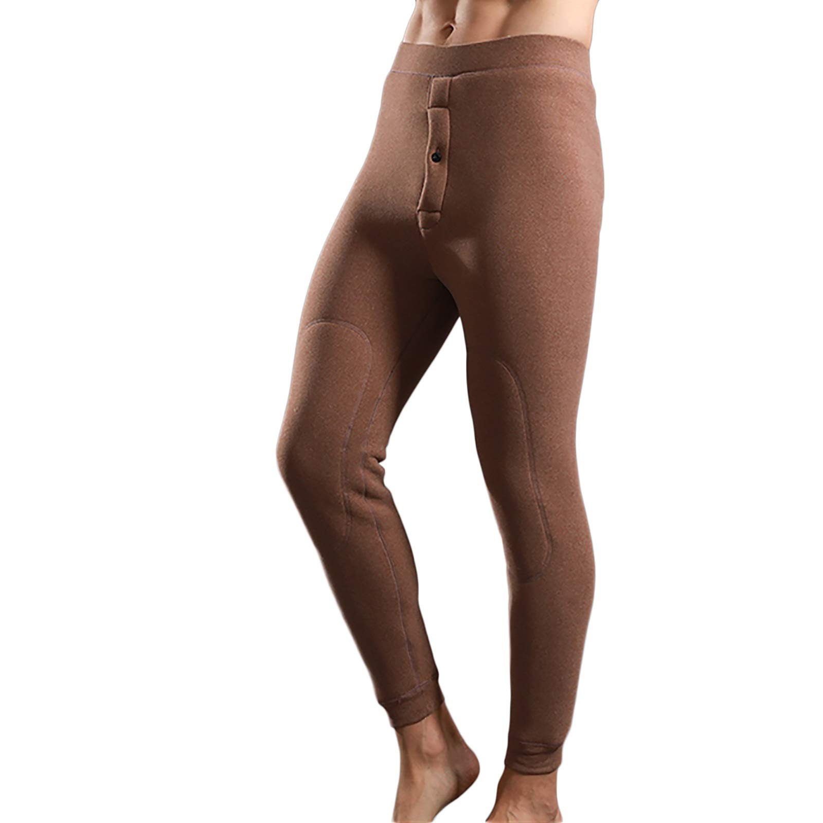 G&F PantalóN TéRmico Hombres Grueso Calzoncillos Largos Pantalones Térmicos Pantalones Calientes Invierno Polainas (Color : Coffee, Size : 6XL)