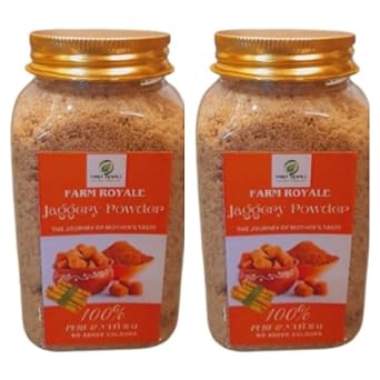 Pure Jaggery Powder | Farm Royale Shakkar | Shudh Desi Gur | Gud | Authentic Taste from Indian Villages | 250 gm 500 GM