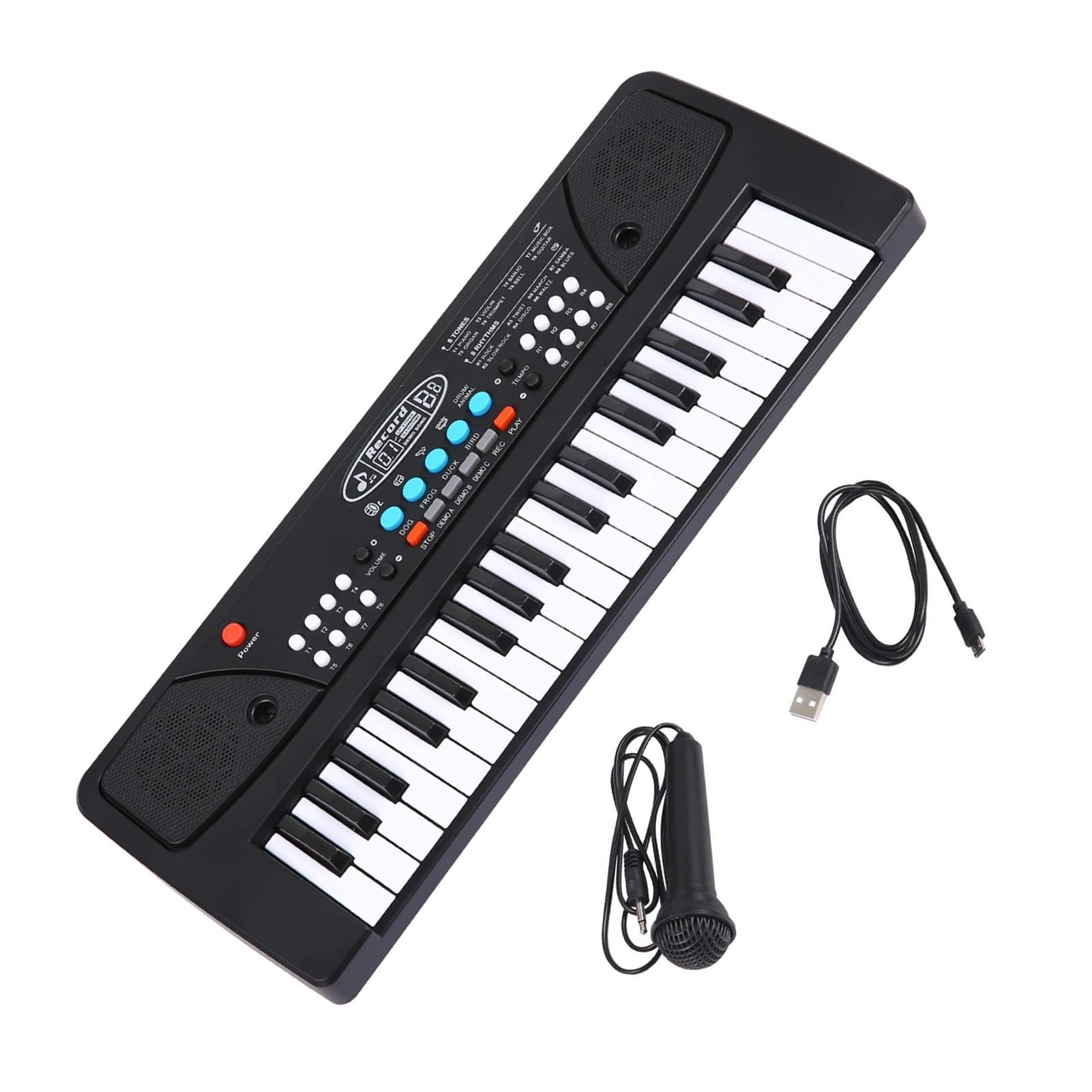 dorosłych klawiatura elektroniczna Klawiatura Elektroniczna 37-klawiszowe Wielofunkcyjne Cyfrowe Pianino Elektryczne Z Mikrofonem USB Instrument Klawiszowy Dla Początkujących
