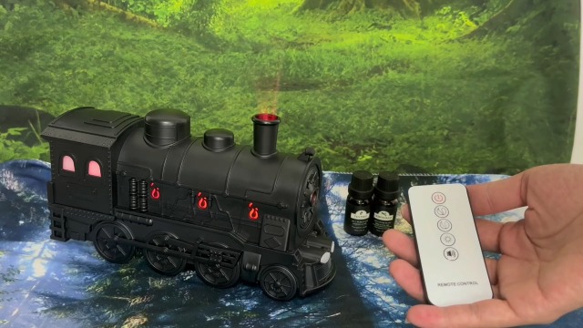 Difusor aromático eléctrico Steam Train 300ml USB con control remoto miniatura 6