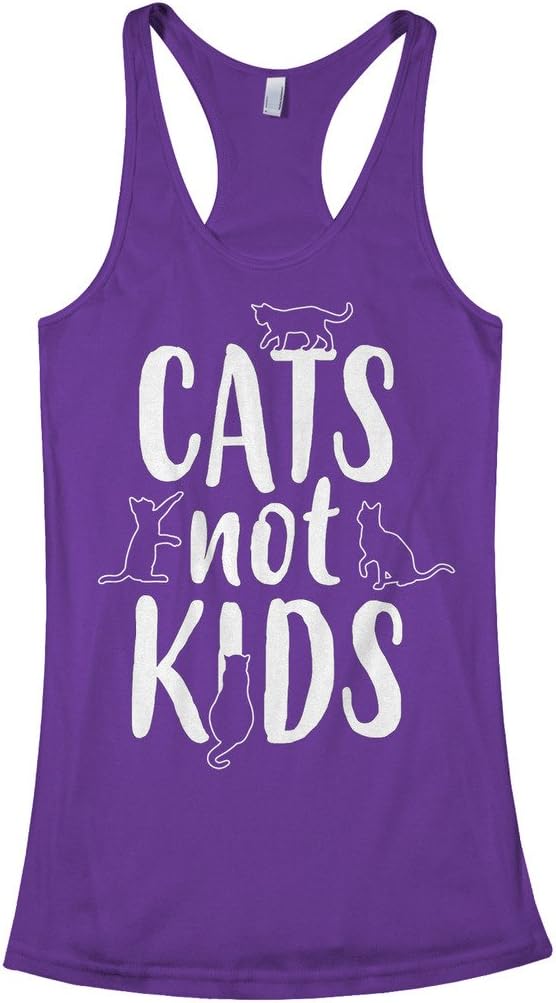 Threadrock Women's Cats Not Kids Racerback Tank Top
