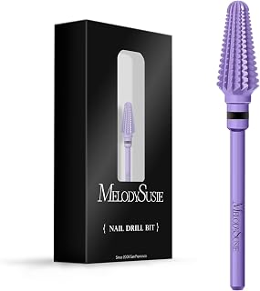 MelodySusie Professional Tornado 3/32'' Nail Drill Bits, Carbide Tungsten Multi-function Bits, Suitable for Manicure Pedicure Cuticle Gel Polishing, Salon Bits, Series Bit-X, Purple, XC
