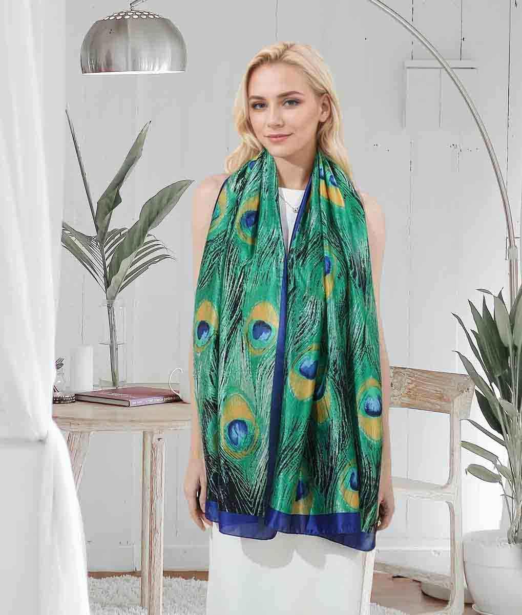 Xyueanlo Scarfs for Women Lightweight Scarves Fashion Print Floral Pattern Head Scarf Wraps Shawls - Image 2